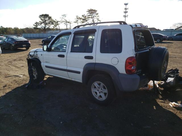 1J4GL48K34W260408 - 2004 JEEP LIBERTY SPORT WHITE photo 2