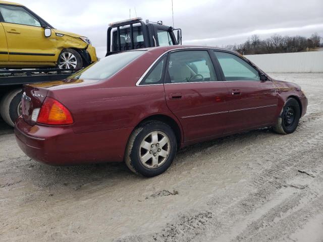 4T1BF28B7YU085069 - 2000 TOYOTA AVALON XL RED photo 3