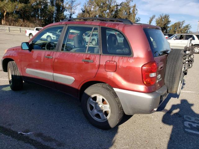 JTEGD20V740037784 - 2004 TOYOTA RAV4 RED photo 2