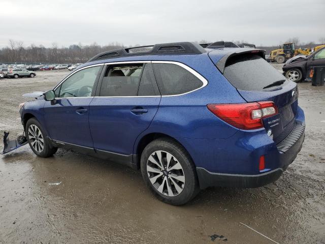 4S4BSENC2G3225124 - 2016 SUBARU OUTBACK 3.6R LIMITED BLUE photo 2