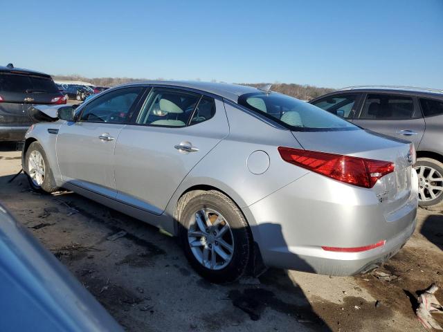 KNAGM4A72D5323574 - 2013 KIA OPTIMA LX SILVER photo 2