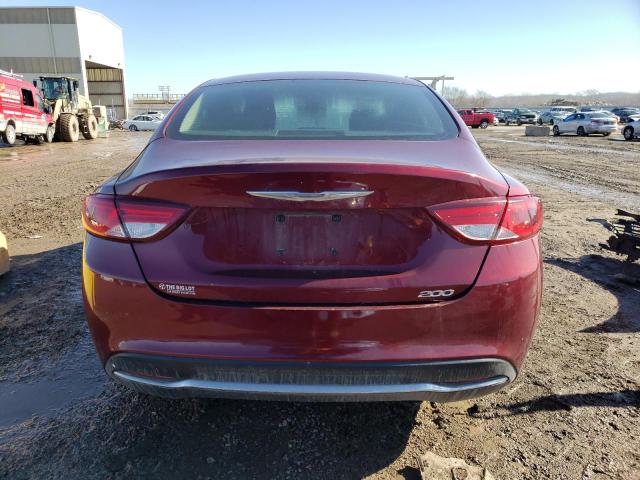 1C3CCCAB8FN730762 - 2015 CHRYSLER 200 LIMITED RED photo 6