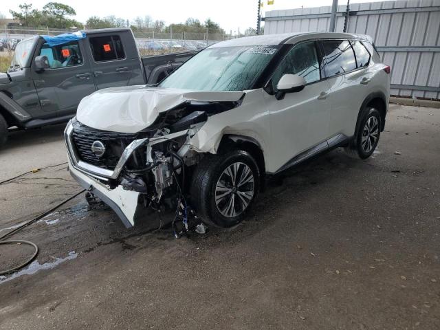 5N1AT3BA1MC831879 - 2021 NISSAN ROGUE SV WHITE photo 1