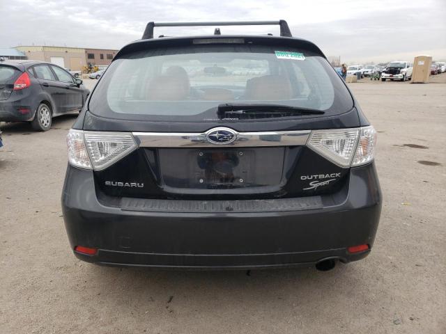 JF1GH63638H825527 - 2008 SUBARU IMPREZA OUTBACK SPORT BLACK photo 6