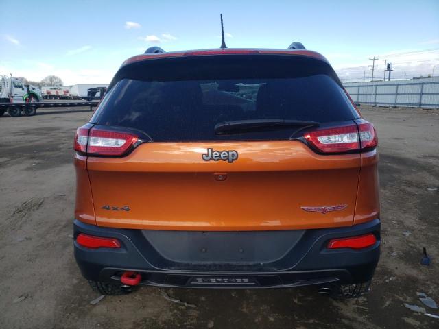 1C4PJMBS3FW664736 - 2015 JEEP CHEROKEE TRAILHAWK ORANGE photo 6