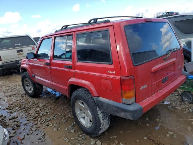 1J4FF48S4YL204312 - 2000 JEEP CHEROKEE SPORT RED photo 2