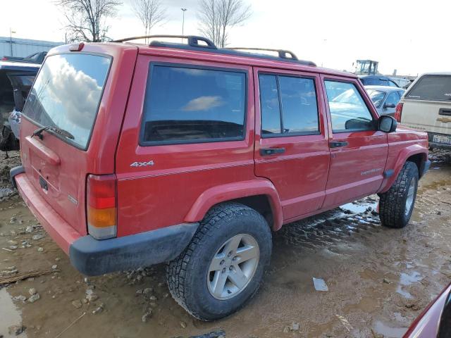 1J4FF48S4YL204312 - 2000 JEEP CHEROKEE SPORT RED photo 3