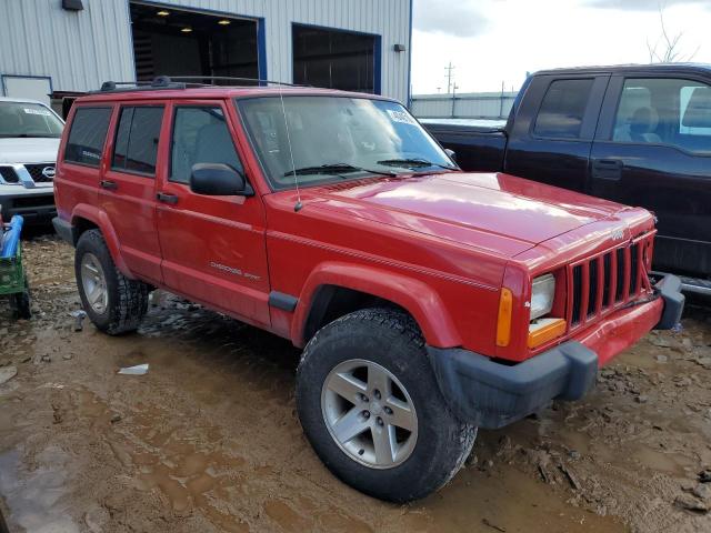 1J4FF48S4YL204312 - 2000 JEEP CHEROKEE SPORT RED photo 4