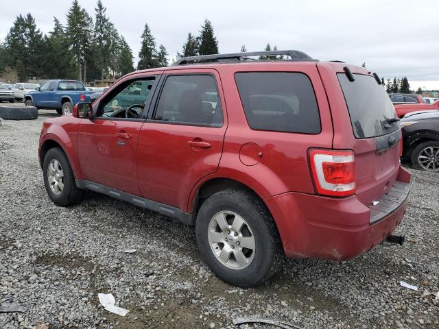 1FMCU9E74CKB93351 - 2012 FORD ESCAPE LIMITED RED photo 2