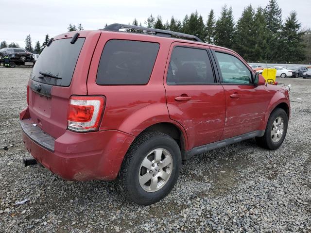 1FMCU9E74CKB93351 - 2012 FORD ESCAPE LIMITED RED photo 3