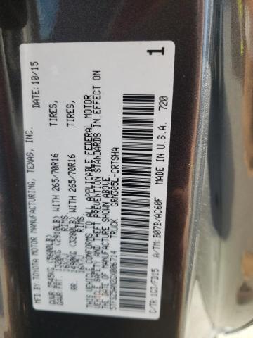 5TFSZ5AN2GX006714 - 2016 TOYOTA TACOMA ACCESS CAB ნაცრისფერი ფოტო 12