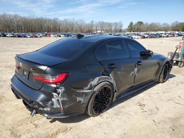 WBS43AY05NFN14913 - 2022 BMW M3 COMPETITION BLACK photo 3