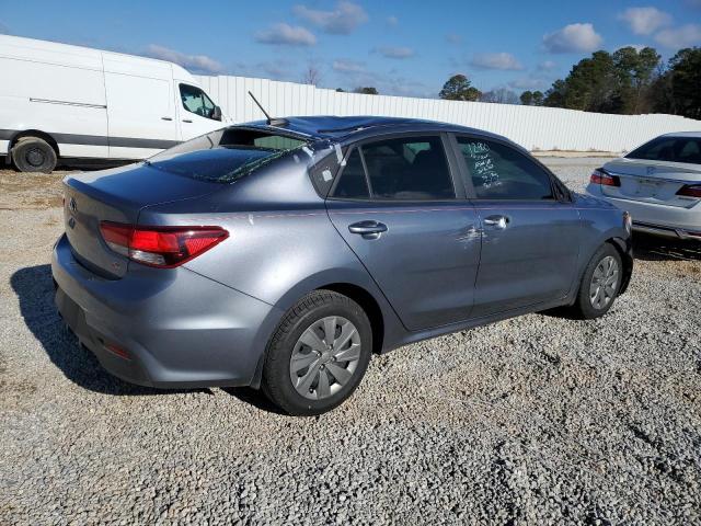 3KPA24AD3LE328905 - 2020 KIA RIO LX GRAY photo 3