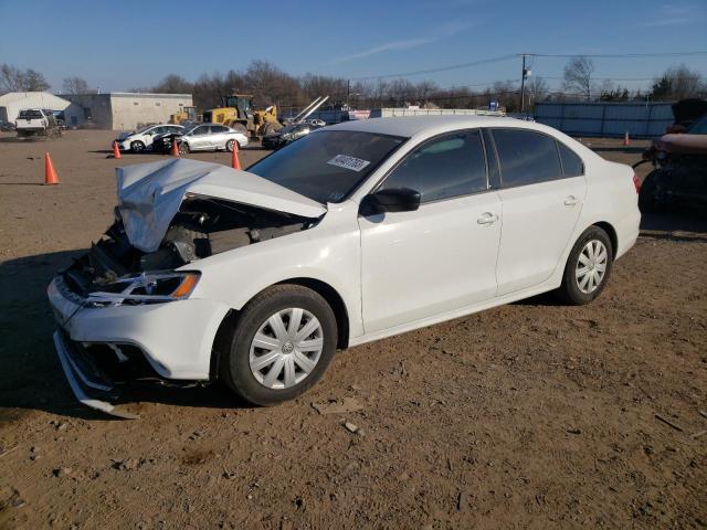 3VW2K7AJ9FM306734 - 2015 VOLKSWAGEN JETTA BASE WHITE photo 1