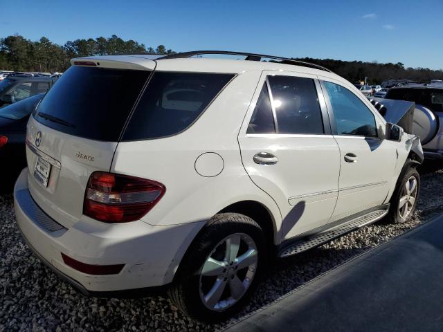 4JGBB8GB5BA718337 - 2011 MERCEDES-BENZ ML 350 4MATIC WHITE photo 3