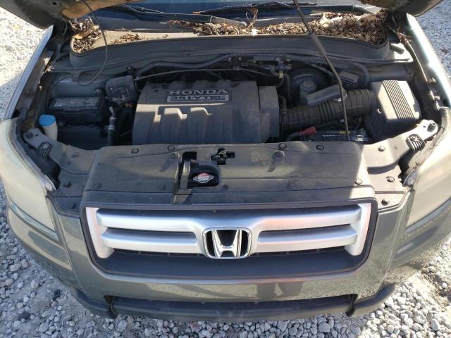 5FNYF28527B039620 - 2007 HONDA PILOT EXL GRAY photo 12