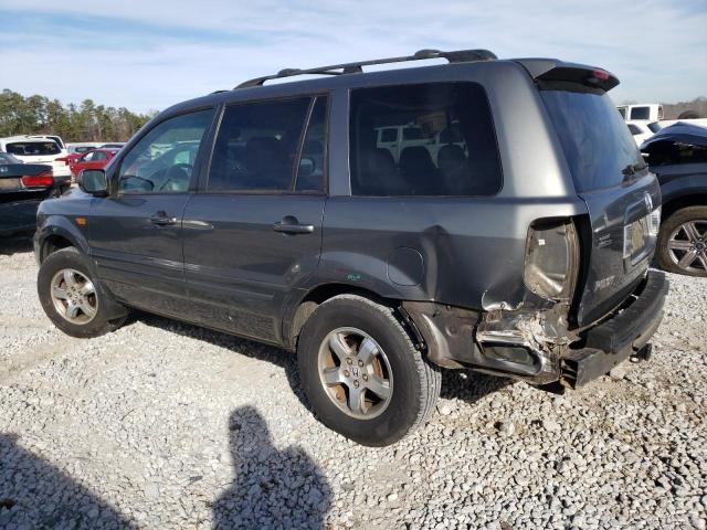 5FNYF28527B039620 - 2007 HONDA PILOT EXL GRAY photo 2