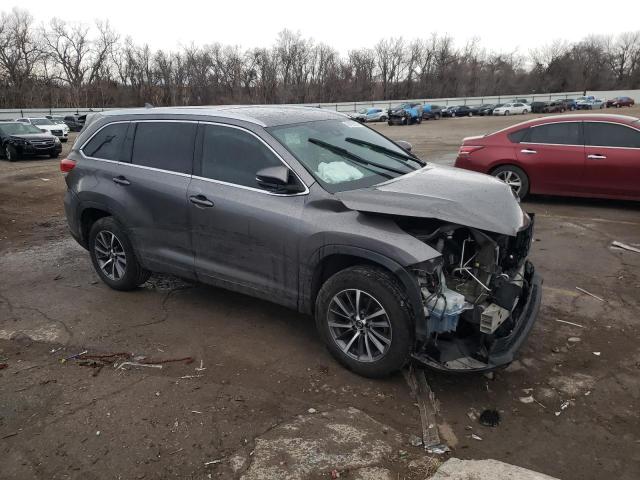 5TDKZRFH2KS567150 - 2019 TOYOTA HIGHLANDER SE GRAY photo 4