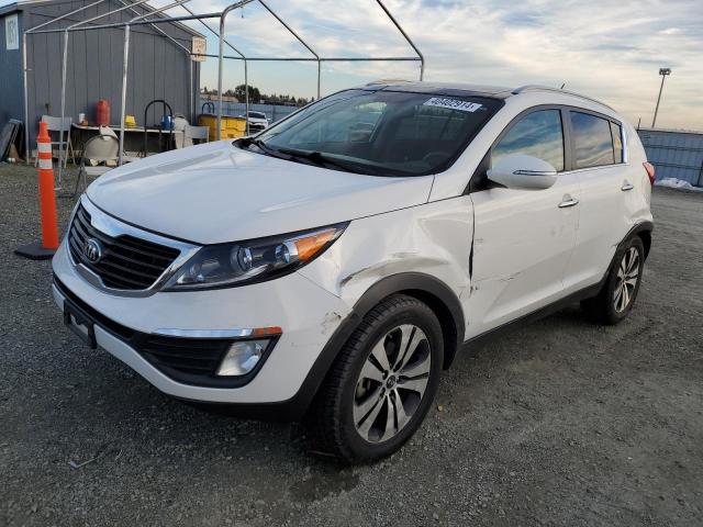 KNDPC3A28D7461449 - 2013 KIA SPORTAGE EX WHITE photo 1