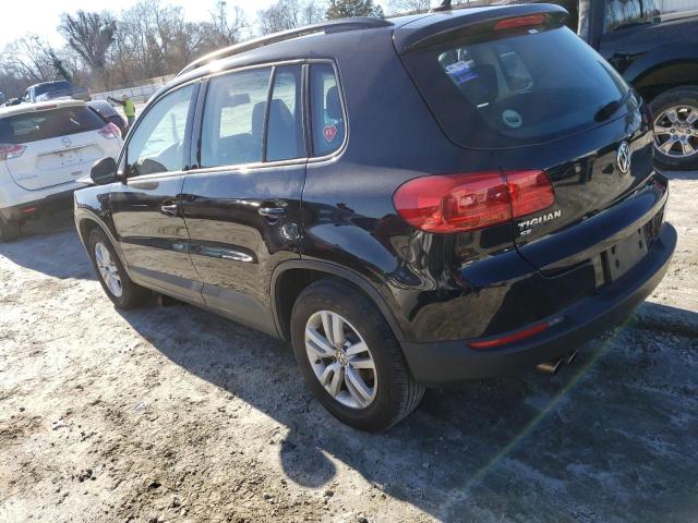 WVGAV7AX0HK015295 - 2017 VOLKSWAGEN TIGUAN S BLACK photo 2