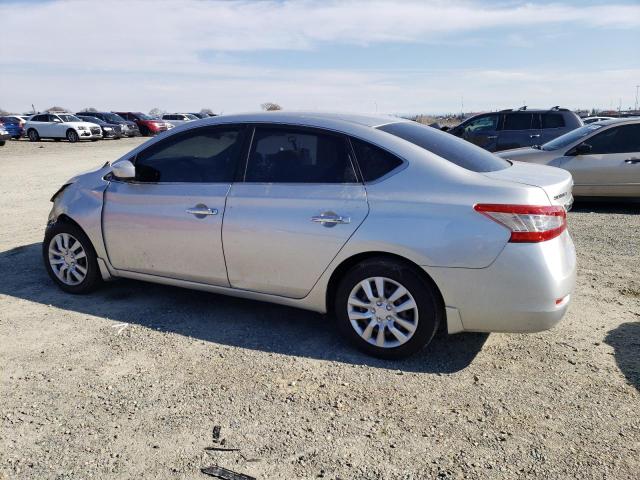 3N1AB7AP4EY297910 - 2014 NISSAN SENTRA S SILVER photo 2