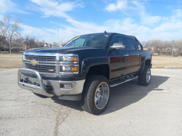 3GCUKREC4EG425565 - 2014 CHEVROLET SILVERADO K1500 LT BLACK photo 2