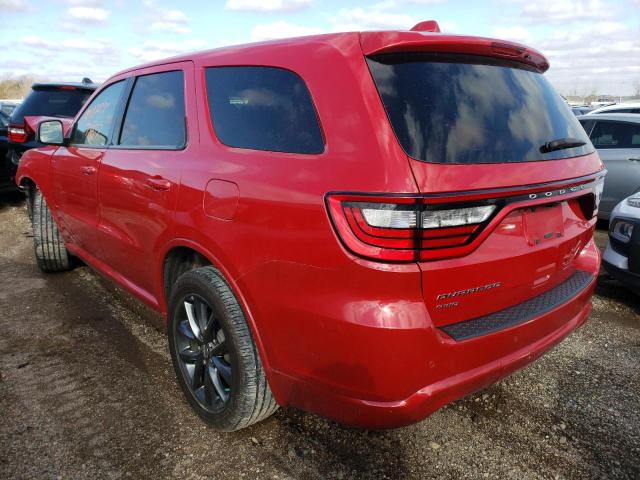 1C4RDJDGXHC870289 - 2017 DODGE DURANGO GT RED photo 2