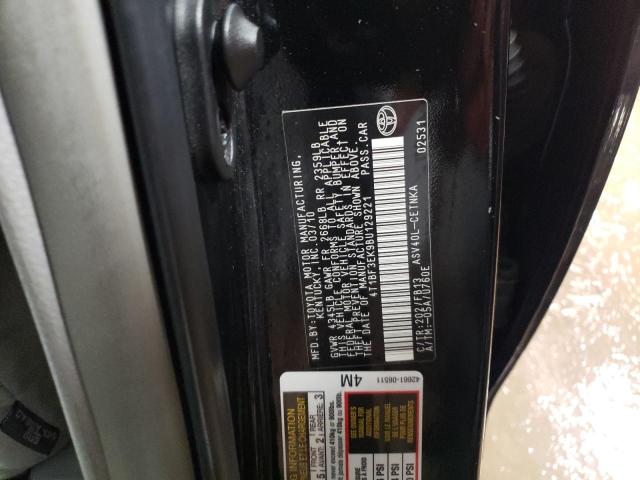 4T1BF3EK9BU129221 - 2011 TOYOTA CAMRY BASE BLACK photo 13