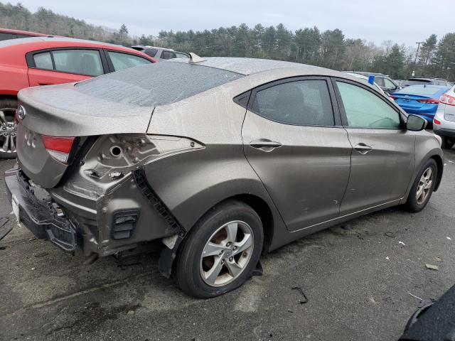 5NPDH4AE0FH562570 - 2015 HYUNDAI ELANTRA SE GRAY photo 3