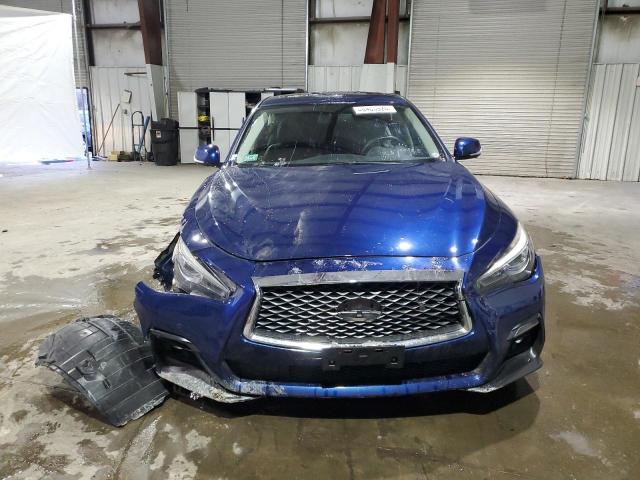 JN1EV7AR4KM551382 - 2019 INFINITI Q50 LUXE BLUE photo 5