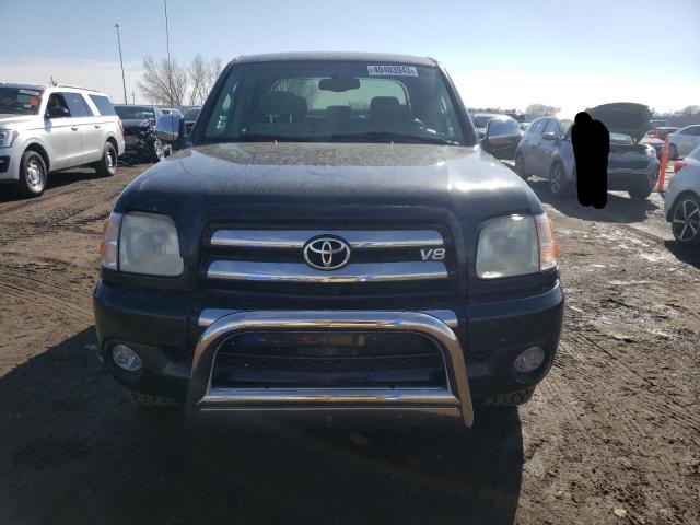 5TBDT441X4S448051 - 2004 TOYOTA TUNDRA DOUBLE CAB SR5 BLACK photo 5
