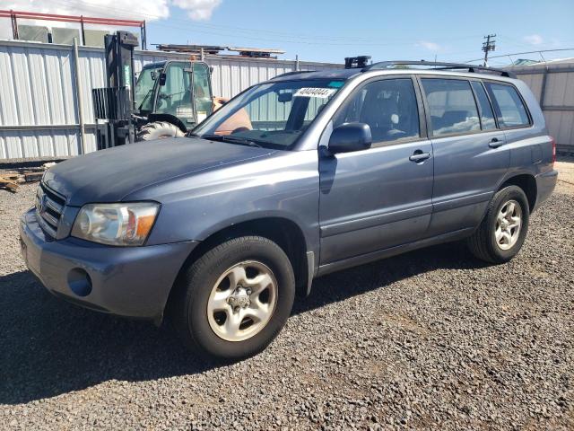 JTEGD21A350121100 - 2005 TOYOTA HIGHLANDER BLUE photo 1