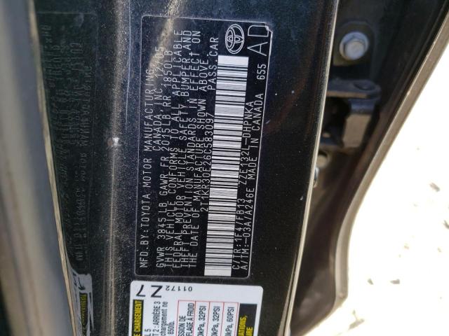 2T1KR30E26C583097 - 2006 TOYOTA COROLLA MA XR BLACK photo 12