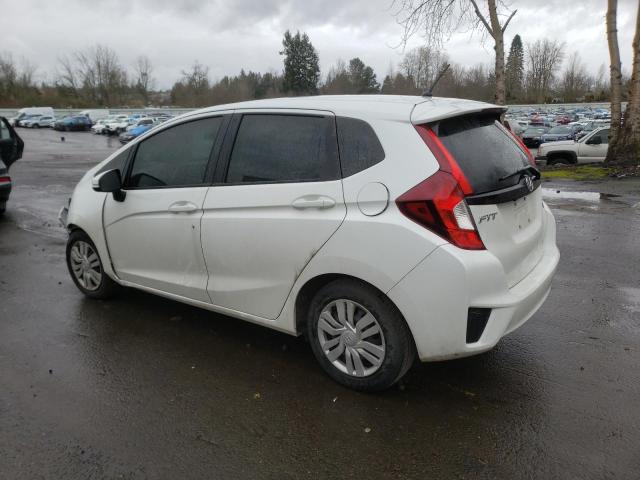 3HGGK5G56FM766510 - 2015 HONDA FIT LX WHITE photo 2