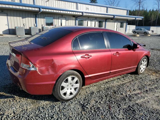 2HGFA1F59AH583229 - 2010 HONDA CIVIC LX BURGUNDY photo 3