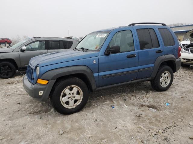 1J4GL48KX6W289066 - 2006 JEEP LIBERTY SPORT BLUE photo 1