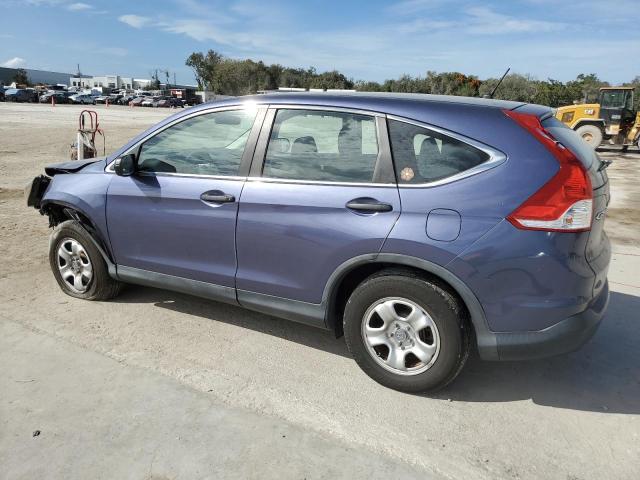 3CZRM3H36DG701388 - 2013 HONDA CR-V LX BLUE photo 2