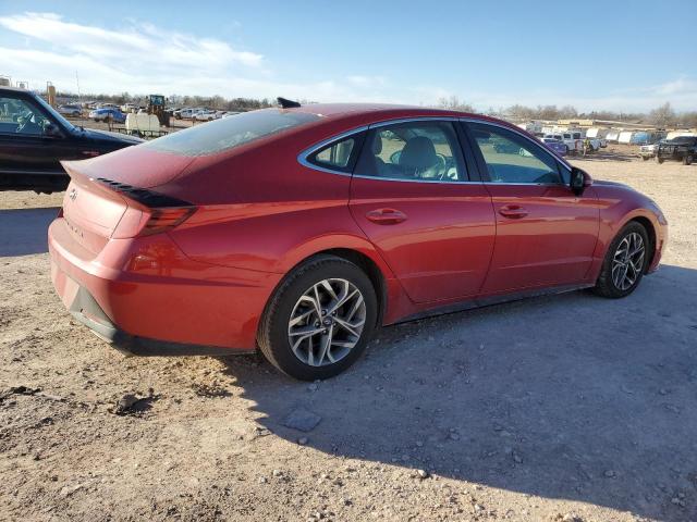 5NPEF4JA1LH049752 - 2020 HYUNDAI SONATA SEL RED photo 3