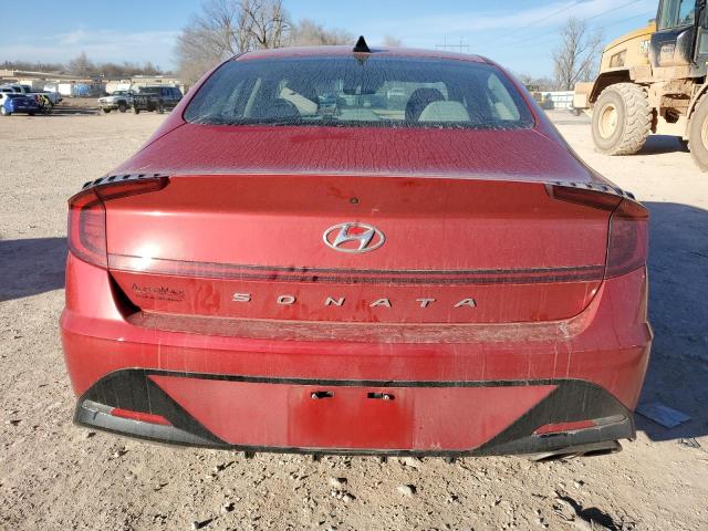 5NPEF4JA1LH049752 - 2020 HYUNDAI SONATA SEL RED photo 6