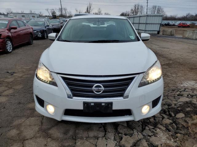 3N1AB7AP1EY330829 - 2014 NISSAN SENTRA S WHITE photo 5