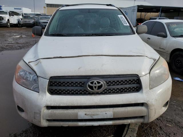 JTMBD33V675066670 - 2007 TOYOTA RAV4 WHITE photo 5