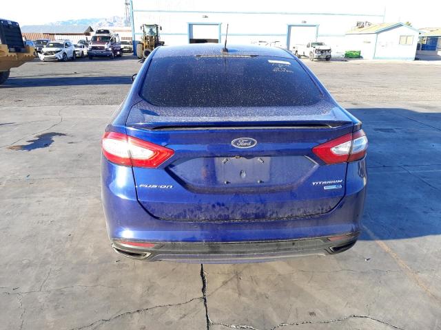 3FA6P0D98GR268616 - 2016 FORD FUSION TITANIUM BLUE photo 6