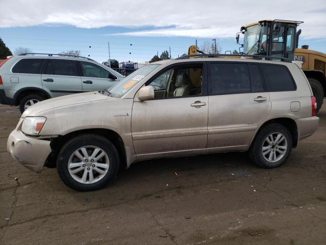 JTEEW21A570044198 - 2007 TOYOTA HIGHLANDER HYBRID GOLD photo 1