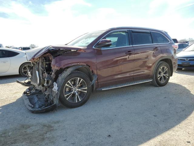 5TDKKRFH1GS146080 - 2016 TOYOTA HIGHLANDER XLE Tünd qırmızı foto 1