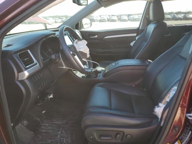 5TDKKRFH1GS146080 - 2016 TOYOTA HIGHLANDER XLE Tünd qırmızı foto 7