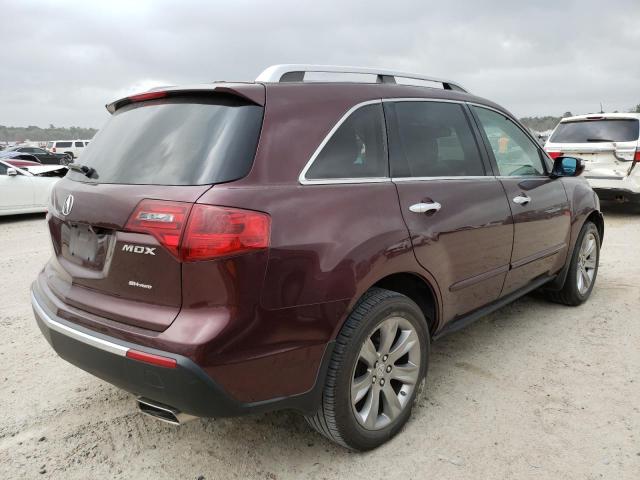 2HNYD2H61CH508497 - 2012 ACURA MDX ADVANCE 栗色 照片 3