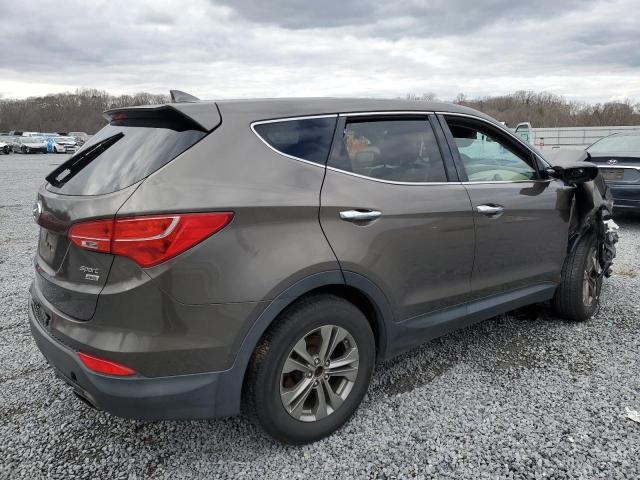 5XYZTDLB9EG153089 - 2014 HYUNDAI SANTA FE S GRAY photo 3