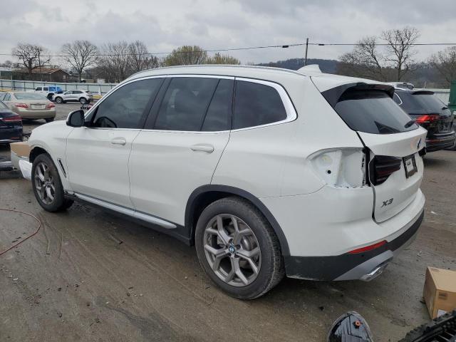 5UX43DP07N9N05346 - 2022 BMW X3 SDRIVE30I WHITE photo 2