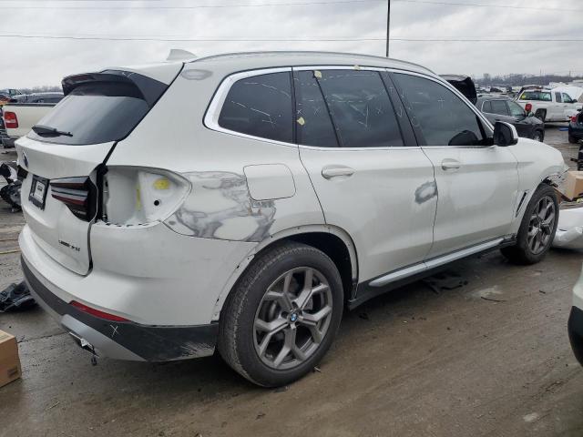 5UX43DP07N9N05346 - 2022 BMW X3 SDRIVE30I WHITE photo 3