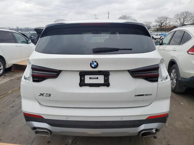 5UX43DP07N9N05346 - 2022 BMW X3 SDRIVE30I WHITE photo 6